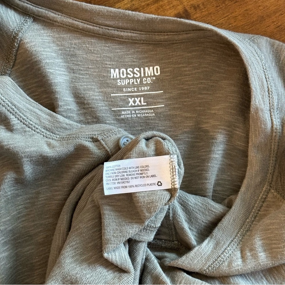 Mossimo Supply Co. | Men's Long Sleeve Henley Shirt | XXL - Picture 4 of 4